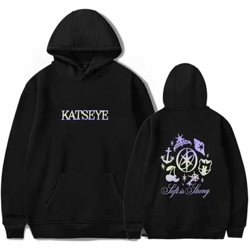 Katseye Men Women Casual Oversize Hoodies Long Sleeve Pullovers Thicken Couple Hoodie Hooded Sweater Velvet Couple Clothes W251021