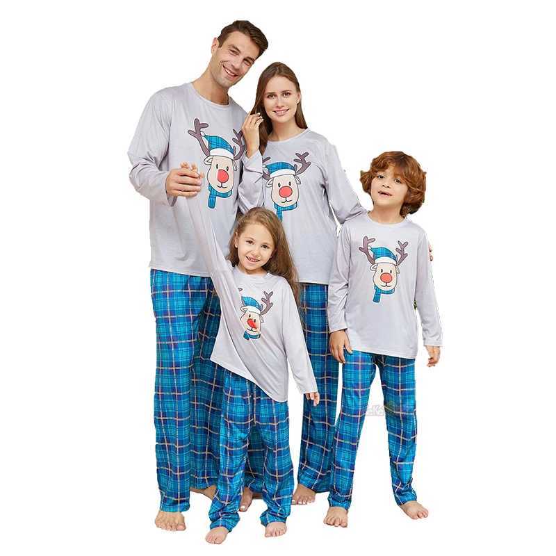 2025 Christmas Pajamas Outfits Family Matching Mother Daughter Father Son Look Baby Rompers Xmas Sleepwear Pyjamas Clothes Sets L25102143TF