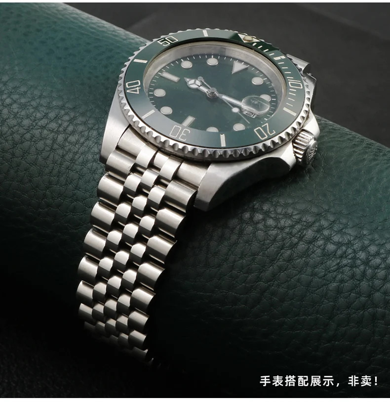 20mm 21mm Jubilee 904 Watchband For Sub GMT Yacht Daytona Mens Strap watch chain Mod Parts Replacement Accessories 251016