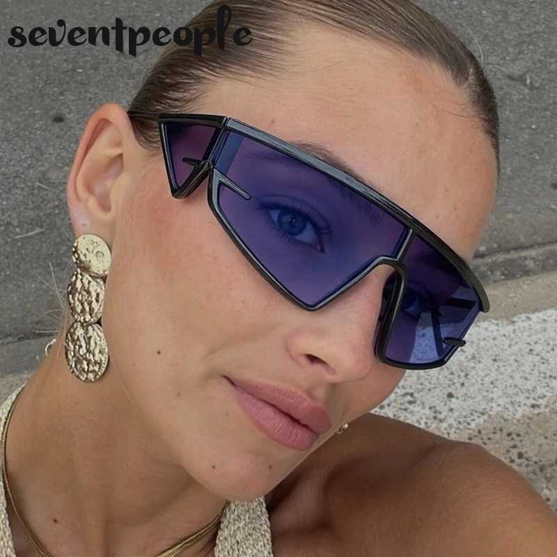 Vintage Y2K Punk Irregular Sunglasses Women 2025 Luxury Brand Trendy Windproof Shield Steampunk Sun Glasses Cycling Shades UV400 J251114