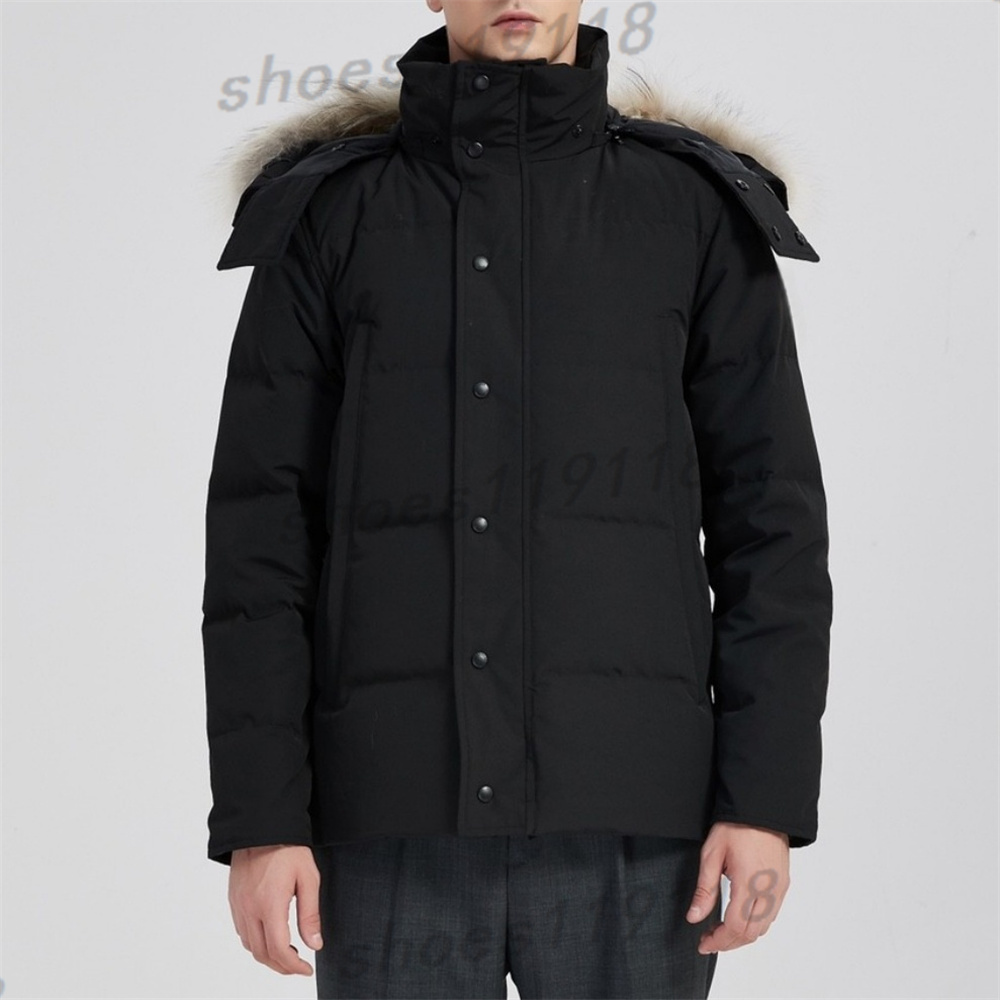 Mens Designer puffer jacket Winter Fourrure Down Parka Homme Warm Outerwear Wolf Fur Hooded Fourrure Manteau Jacket Coat Hiver Doudoune Mens Down jacket