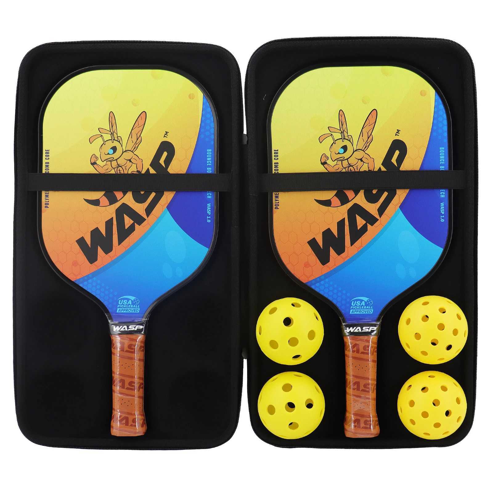 Pickleball Paddle Set with High Grit and Spin Pickle Ball Paddle 2 Rackets 4 Balls Competition Training Racket F W251021