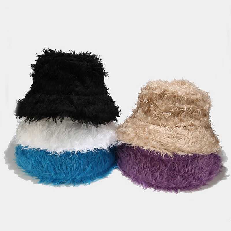 Fishermans Hat Autumn and Winter Thickened Warm Plush Sunscreen Hat Street Lovers Hat Fan Hat H251020