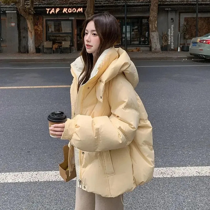 Womens down Cotton Jacket Short Loose Bread Style Thick Winter Coat Small Size Friendly Comfortable Fit Chinese 251017