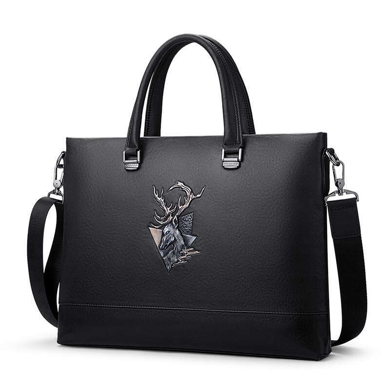 Luxury bag Briefcase Handbag Single Shoulder Business Laptop Simple Casual Men s Bag Office