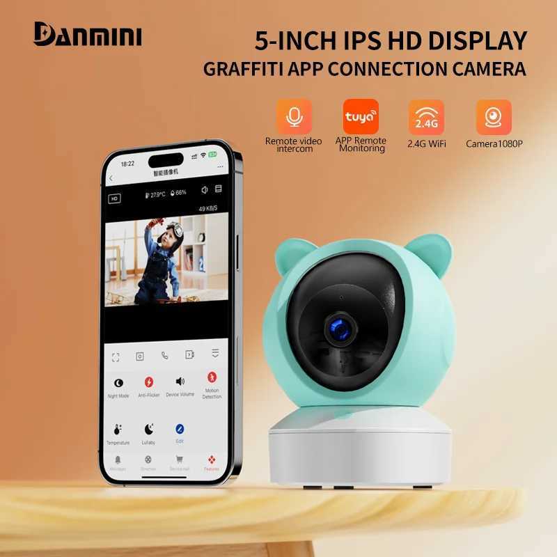 5 Graffiti WiFi Motion Detection APP Remote View 24G Wireless Twoway Baby Monitor Night Vision Camera Security Protection J251121