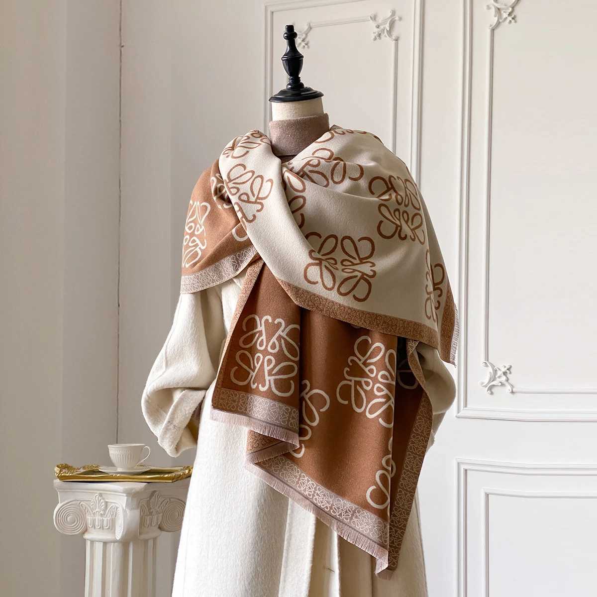 2025 New Womens Scarf Warm Scarf Shawl Simple Imitation Cashmere Scarf Thick Shawl Jacquard Fashion Autumn and Winter W251021