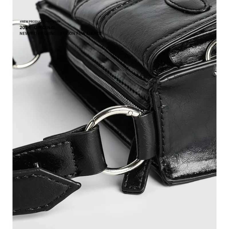 JIAERDI Hot Girls Black Shoulder Bags Purse Women High Street Pocket Chic Casual Crossbody Bags Ladies Versatile Bolsos De Mujer Z251018