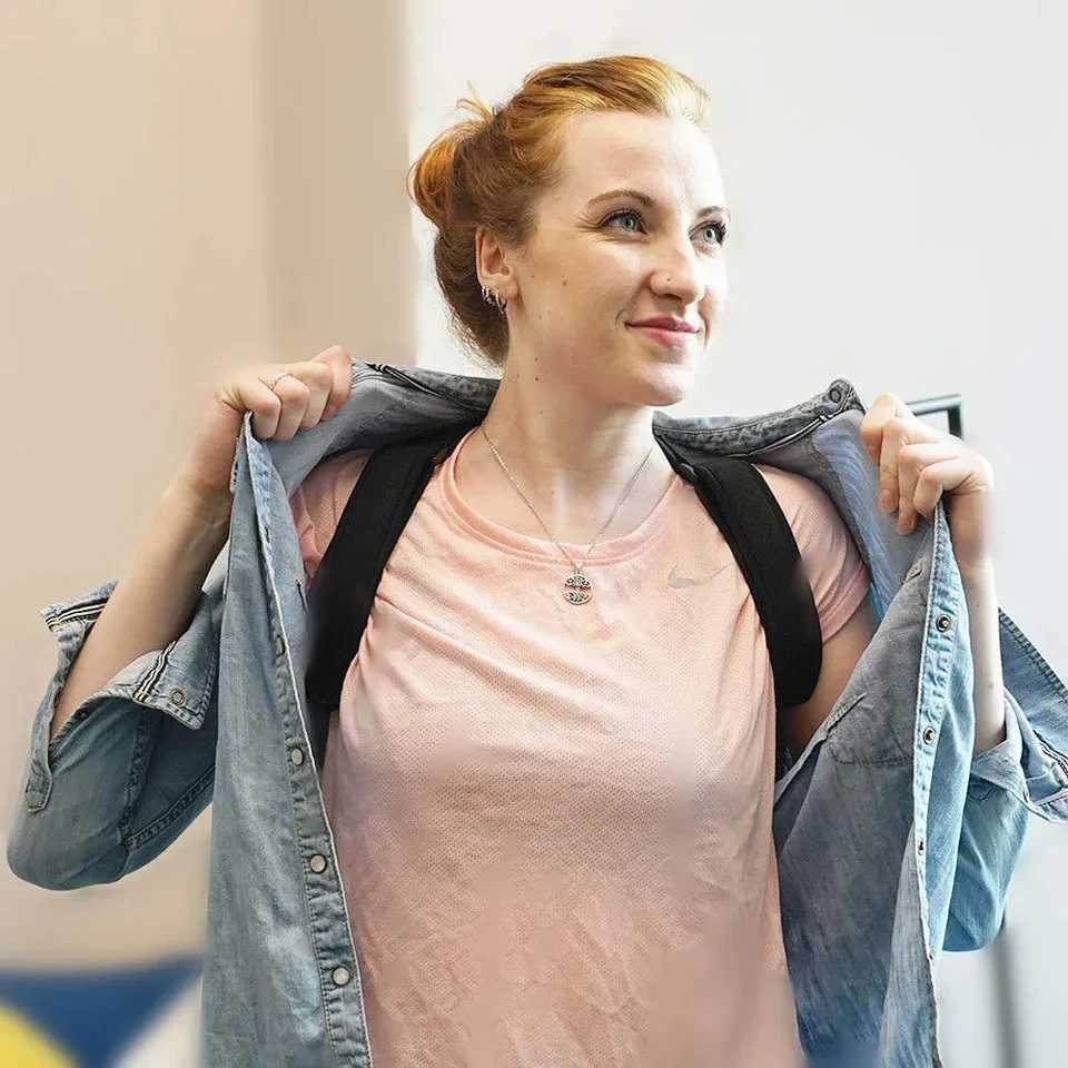 GETINFIT Adjustable Spine Posture Corrector Protection Posture Correction Band Humpback Back Pain Relief Corrector Back Shoulder D251021