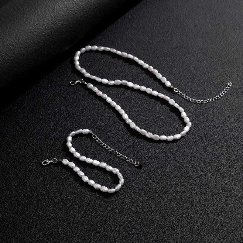 New Fashion Simple Imitation Pearl Choker Necklace for Women Vintage Elegant Beaded Temperament Necklace Wedding Party Jewelry1 D251021