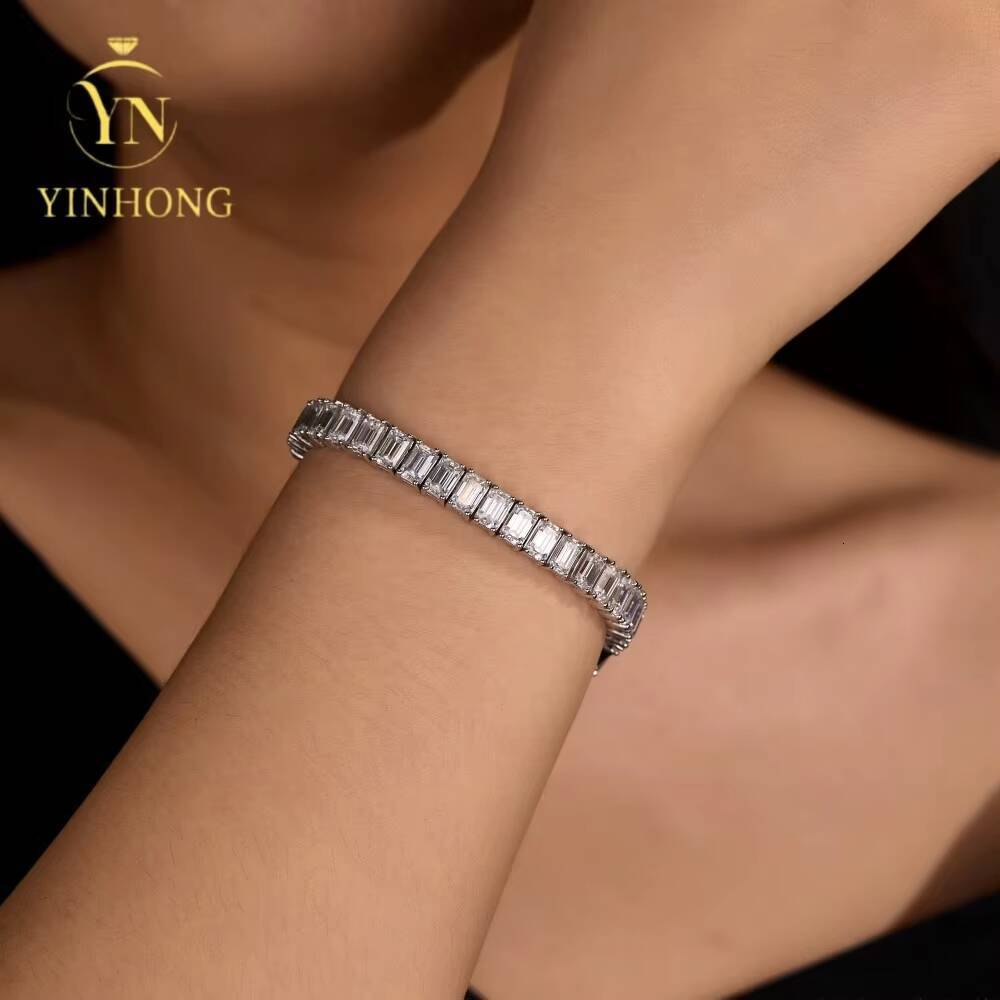 High Quality White Cubic Zirconia Stones S925 Silver 18k Gold Plated Wedding Party Luxury Wrap Bangle and Bracelet