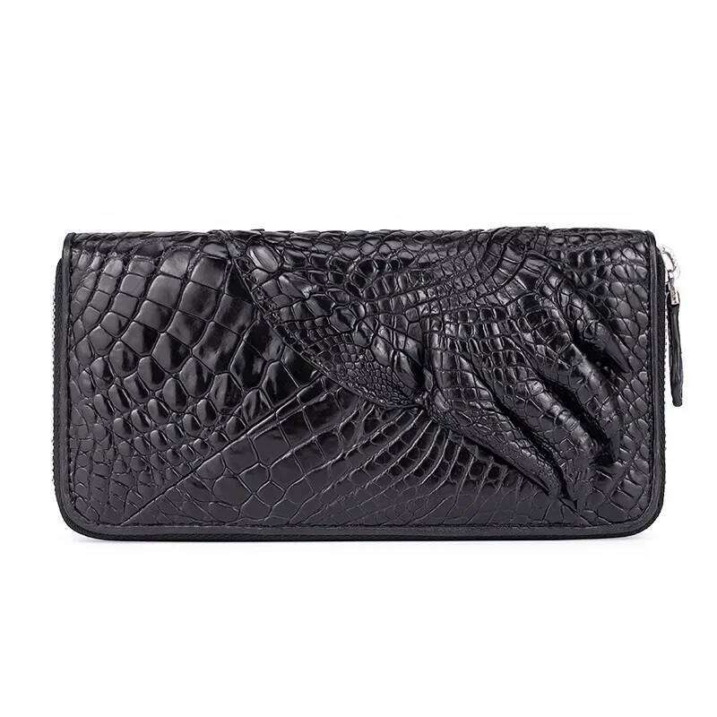 Designer Luxury New Fashion Business Men S Alligator Wallets Crocodile Genuine Leather Long Organizer Wallet Brand Card Holder Purse