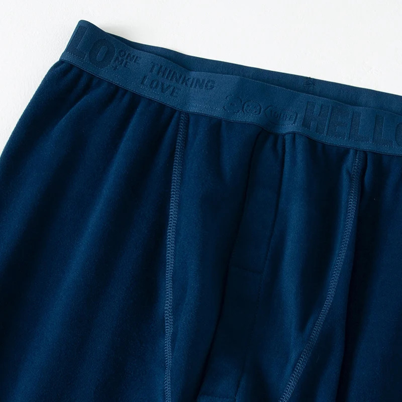 124Piece Mens Longsleeved Trousers In Autumn And Winter Thermal Underwear Casual Joker Sports Fitness Solid Color Suit 251021