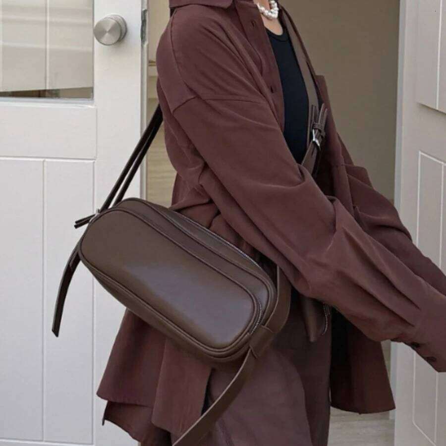 Genuine Leather Underarm New Niche Design Cowhide Waist Multi-Pocket Fashion Women's One-Shoulder Crossbody Bag 251021