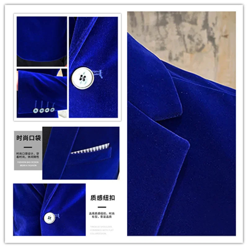 Mens Blazer Mens Fashion Business Corduroy Shirt Gentleman British Style Casual Slimfit Wedding Work Mens Blazer Jacket 5XL 251021