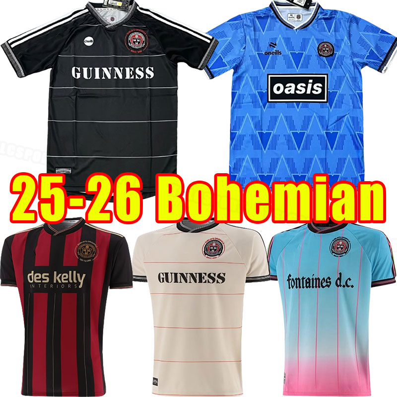 Bohemian FC 2025 2026 Soccer Jerseys 25 26 Palestine Away Bob Marley Dublin Bus Football Shirt camiseta de futbol maillots foot home away third