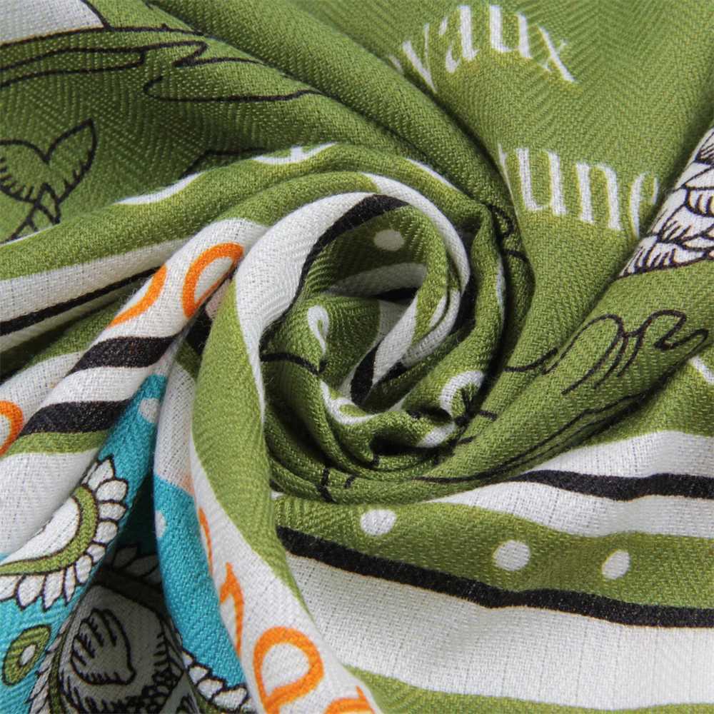 POBING 30 Silk 70 Cashmere Scarf Wen Hand Rold Horse Print Square Scarves Wraps Bandana Big Hijabs Fa Foard 135CMW251021