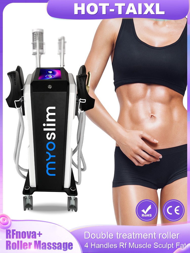 Professional MYOSLIM NEO 6500W RF Machine Hi EMT Body Sculpting Fat Burning EMS Slimming Beauty Equipment