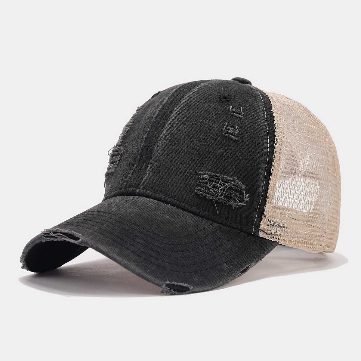 Summer Fashion Outdoor Golf Sports Baseball Cap Distressed Fashion Breathable Versatile Duckbill Cap Couple Cap H251020