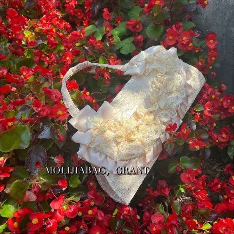 JIAERDI Fairycore Aesthetic Handbag Women Retro Harajuku Lolita Pearl Sweet Shoulder Bags Female Vintage Handle Handbags Ladies Z251018