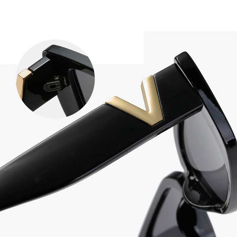 Fashion Cat Eye Sunglasses Luxury V Sun Glasses For Ladies Classic Rectangle Driving Eyewear UV400 J251114