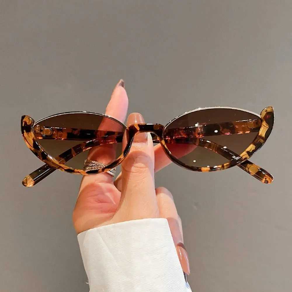 Halfframe Small Cat Eye Sunglasses Women Trendy Vintage Composite Shades Eyewear Fashion Luxury Brand Designer Sun Glasses J251114