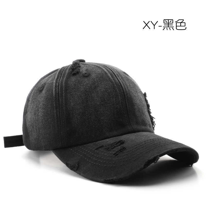 Womens Autumn Winter Washed Distressed Solid Color Baseball Cap Outdoor Mens Travel Sun Protection Visor Cap H251020