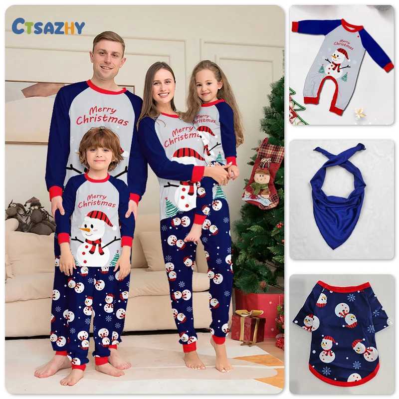 Christmas Family Matching Outfits Mom Dad Kids 2 Pieces Pajamas Set Baby Casual Loose Sleepwear Xmas Family Look Pyjamas L251021LUMH