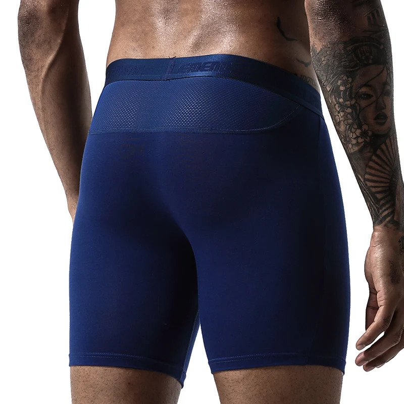 Sports Underwear Mens AntiWear Leg Modal Professional Running Fitness Tight Long Leg QuickDrying Extended Boxer Briefs 251021