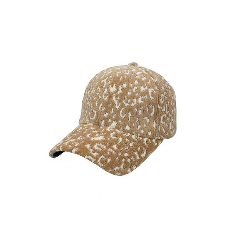New Autumn Winter Hat Women Leopard Print Baseball Cap Warm Fashion Peaked Cap Outdoor Casual Personality Allmatch New H251020