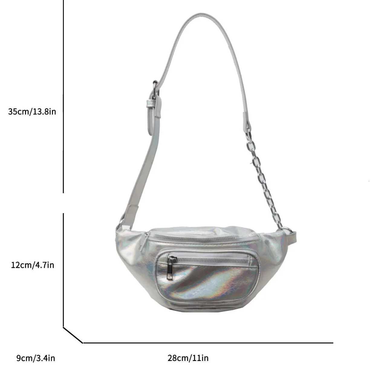 Black Waist Bag For Women PU Leather Fanny Pack Three Layer Zipper Pouch Crossbody Chest Bag Female Anti theft Belt Bag Purse Z251021