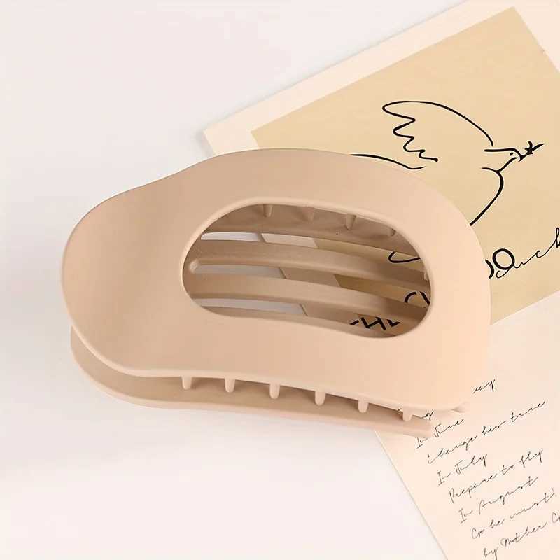 3pcs New flat circular hair clip with duckbill grip strong teeth bendable and comfortable curved design for hair clipW254021