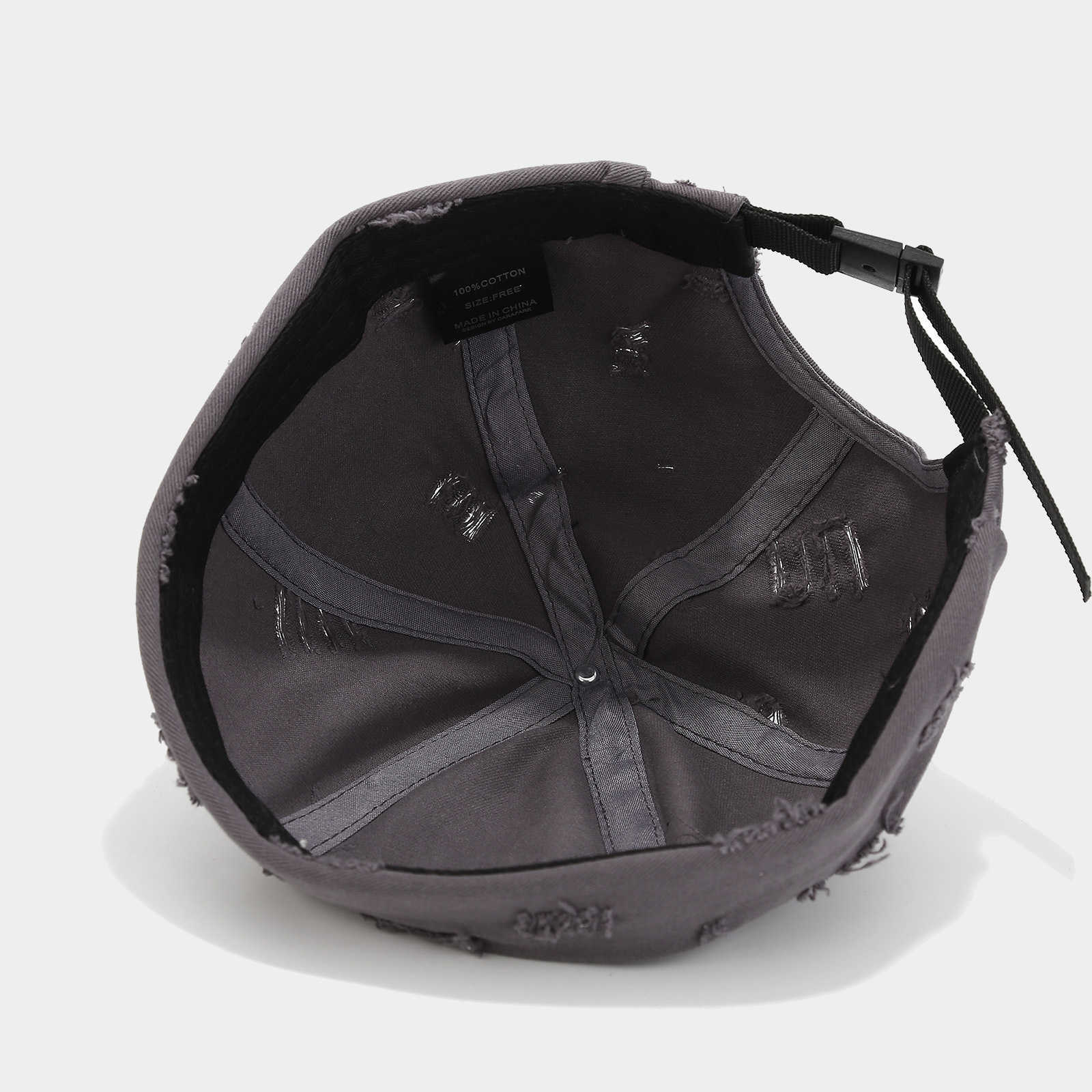 New Solid Color Frayed Edge Distressed Landlord Hat Mens Personality Hiphop Brimless Yippie Hat Womens Skin Hat H251020