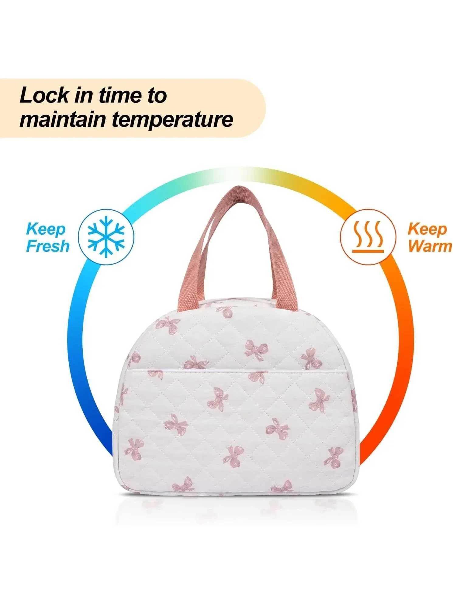 Fashion Bow Print Women Makeup Bag Large Capacity Portable Cosmetic Case For Travel Toiletries Cosmetics Storage BagW251021