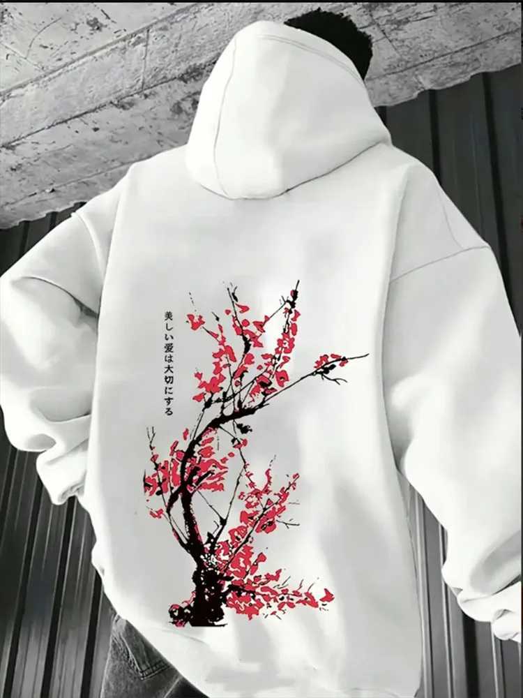 Japan Harajuku Print Men Plus Size Hoodie Sports Casual Fashion POP Simple Y2K Fleeces Autumn Winter Long Sleeve Sweatshirt Top W251021