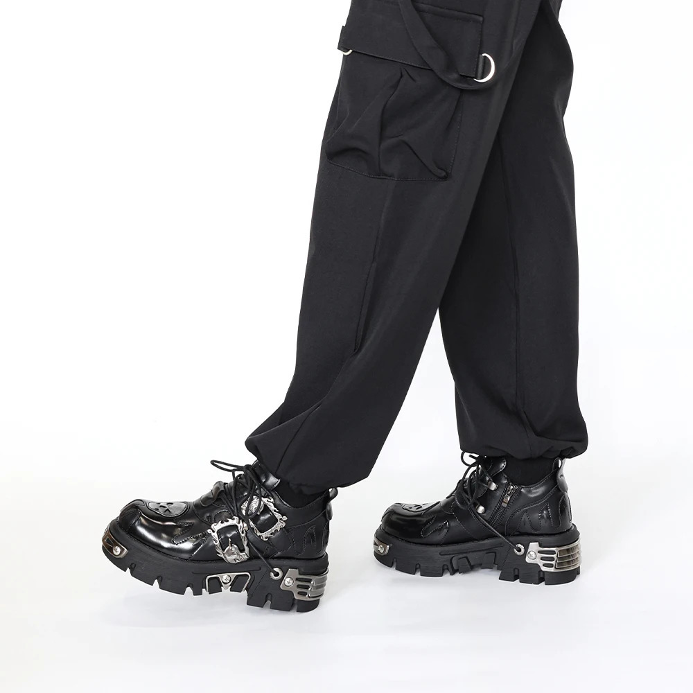 2025 Men and Women Vintage Rock Couple Shoes Dark Punk Leather Retro Boots Metal Niche Unisex Single Platform Shoes251020