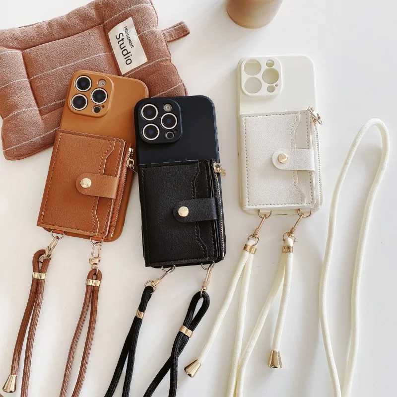 Wallet Card Strap Case for Redmi Note 14 Pro 12 14C 13C 12C 15C 13 Mi 15T 14T 13T Bag Crossbody Lanyard PU Leather Cover J251114
