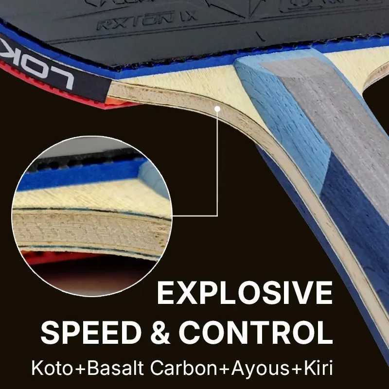 LOKI ALL STAR Table Tennis Racket Professional Carbon Basalt Ping Pong Blade Racket Inspired By The Chinese National Team W251021