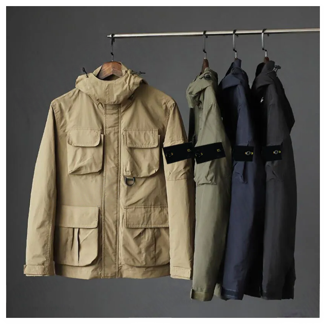 Men's Jackets Windproof and Waterproof Outdoor Sports Mountaineering Clip Designer Brand Jackets Pocket Casual Men's Outdoor Jackets