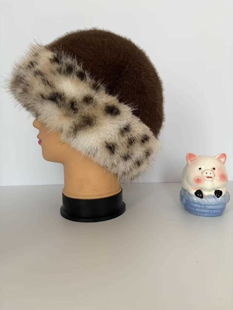 Winter Plush Fisherman Hat Warm Ear Protection Bucket Hat Hat Slimming Coldproof Hat for Women H251020