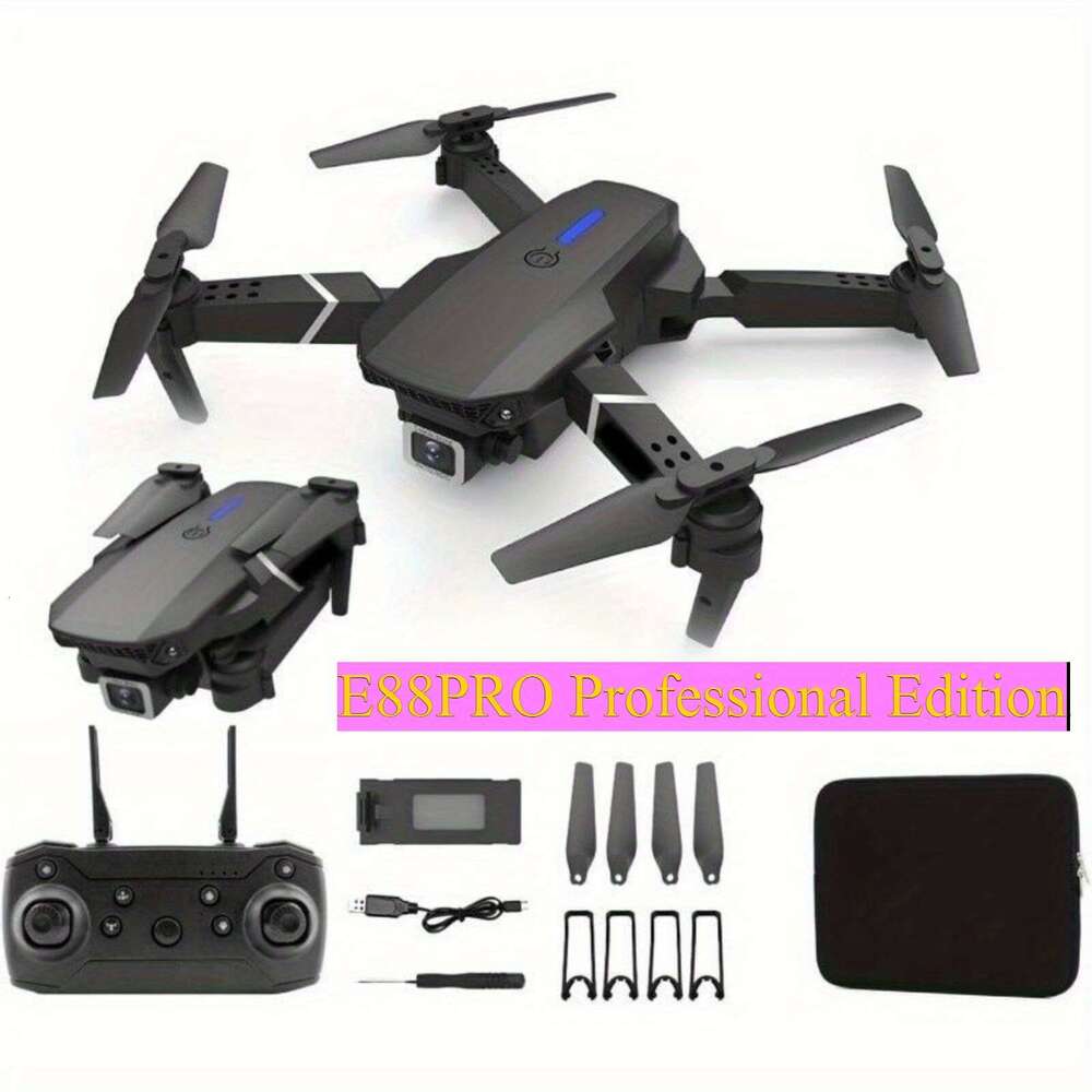 2025 New Professional RC Foldable Drone With Dual HD Camera, Wifi Mobile App Control, Easy To Operate, 500M Range, Beginner-Friendly, Perfect For Hall