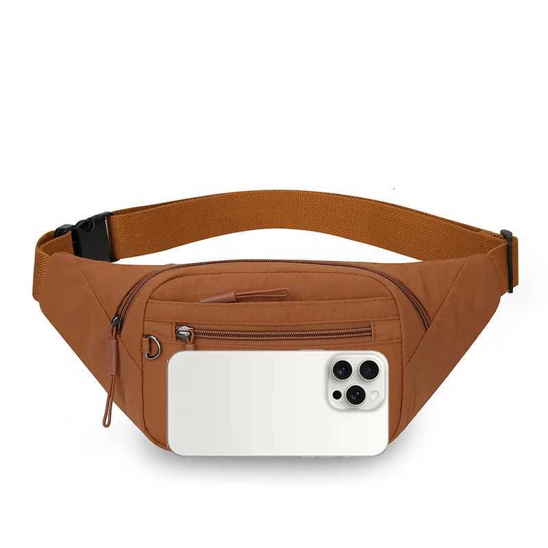 Womens Waterproof Nylon Convertible Waist Pack with Adjustable Strap Large Capacity Crossbody Chest Bag for Outdoor Activities Z251021