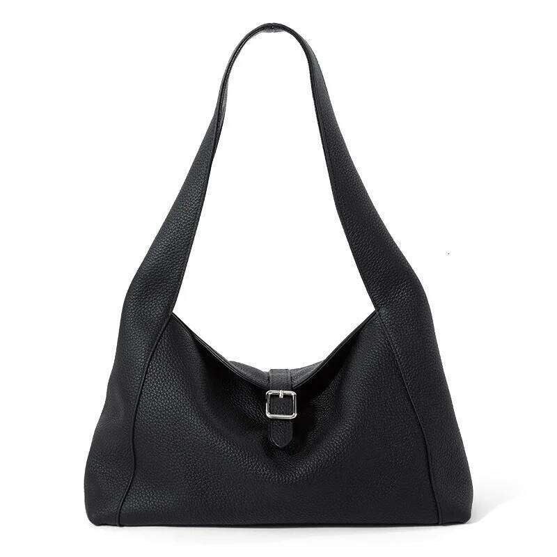Top Layer Cowhide Women's Armpit New Niche Design Simple Large Capacity High Quality Fashionable Handbag Shoulder Bag Suotong1021
