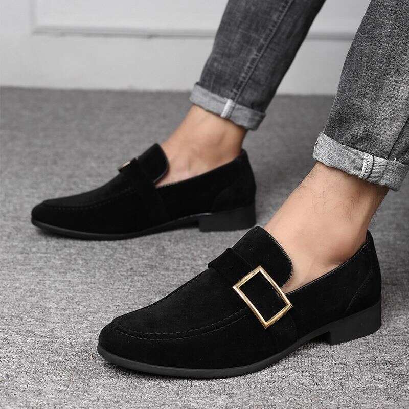 Mens Dress Formal Men Leather Shoes Suede Men Wedding Man Designer Work Social Business Loafers
