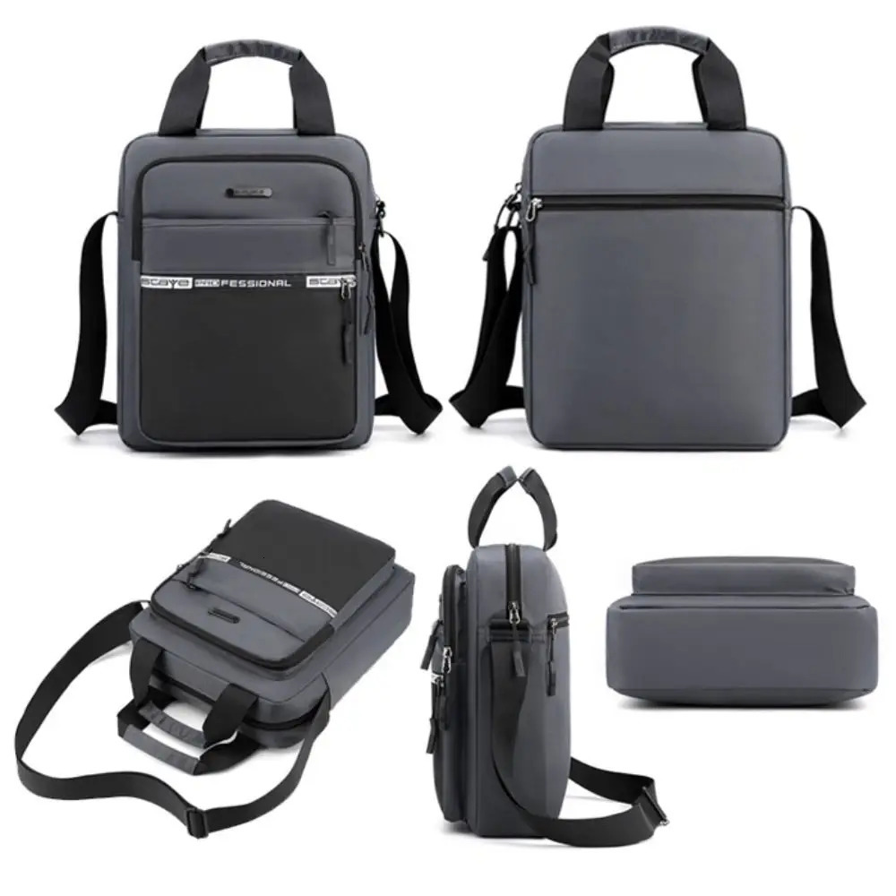 Mens Business Shoulder Bag Fashion Casual Solid Color Large Capacity High Quality Oxford Cloth Waterproof Multifunctional 251014