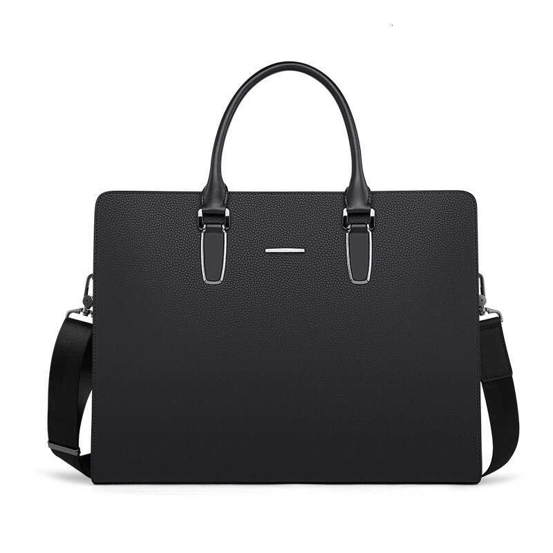 Luxury bag Briefcase Cowhide Handbag Business High end Men s Genuine Leather Single Shoulder Document Bag