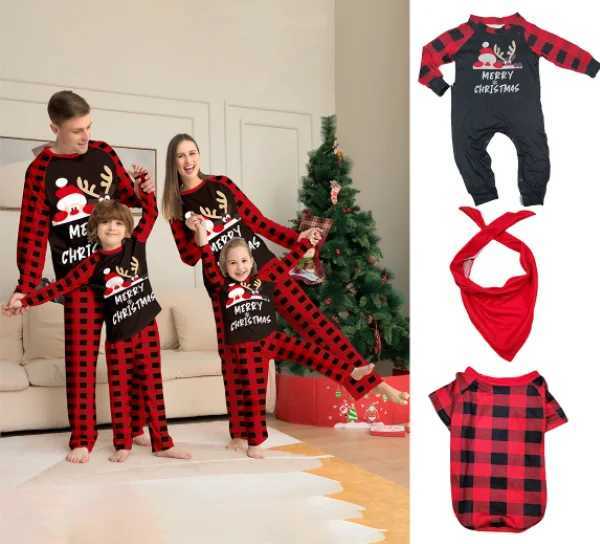 Xmas Family Matching Outfits 2023 Christmas Pajamas Family Clothes Family Christmas Pajamas Set Deer Mother Kids Adult Baby L251021EBO2