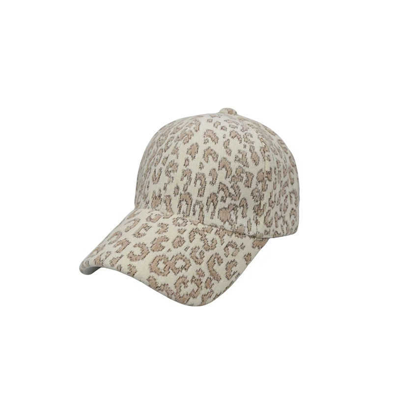 New Autumn Winter Hat Women Leopard Print Baseball Cap Warm Fashion Peaked Cap Outdoor Casual Personality Allmatch New H251020