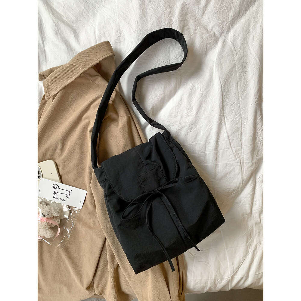 Student Casual Korean Crossbody Summer Flap Niche Design New Small Square Nylon Women's Shoulder Bag B5