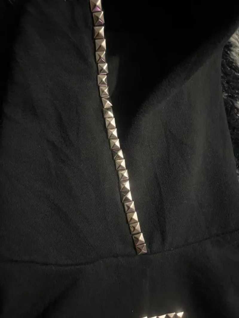 European and American fashion Stud gothic Harajuku men hoodie Y2K new Cross top personality pullover oversized Casual sportswear W251021